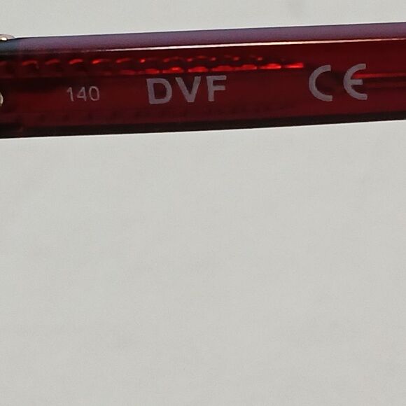 VTG Diane Von Furstenberg DVF 686S 600 CRYSTAL RUBY RED SUNGLASSES NEW main image 8